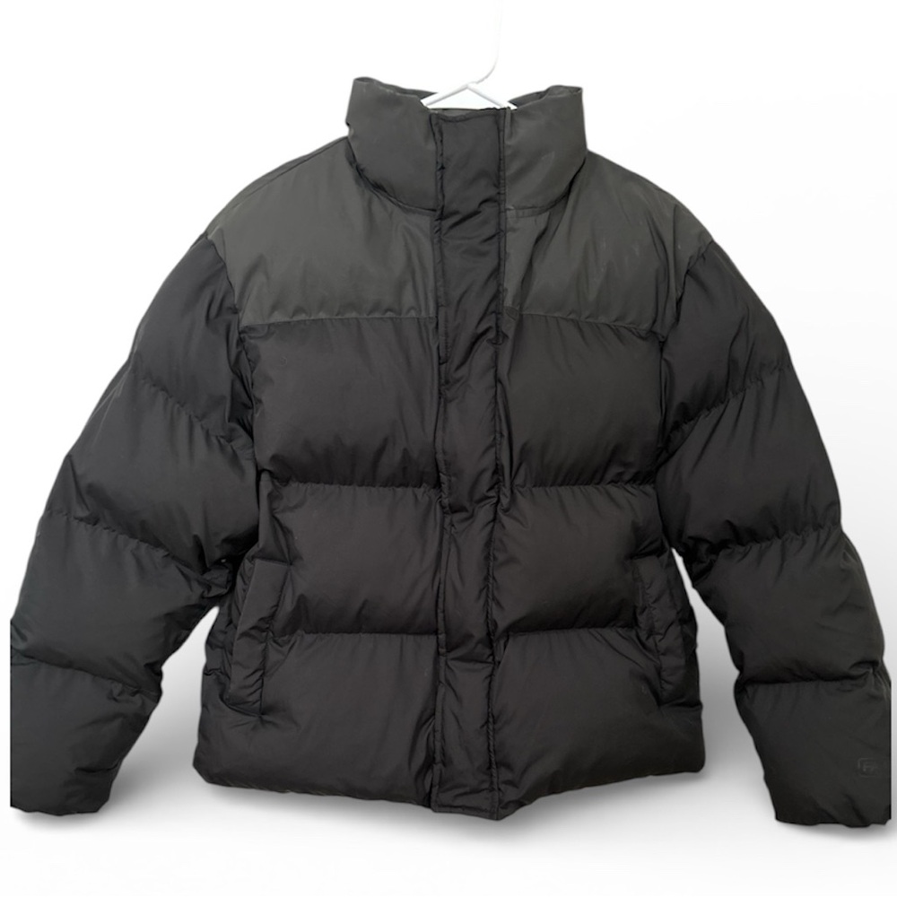 Fabletics Black Reflective Puffer Jacket Women’s … - image 1